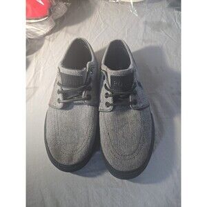 Polo Ralph Lauren Faxon Men’s Gray Canvas Sneakers Low Shoes ~ Sz 9D